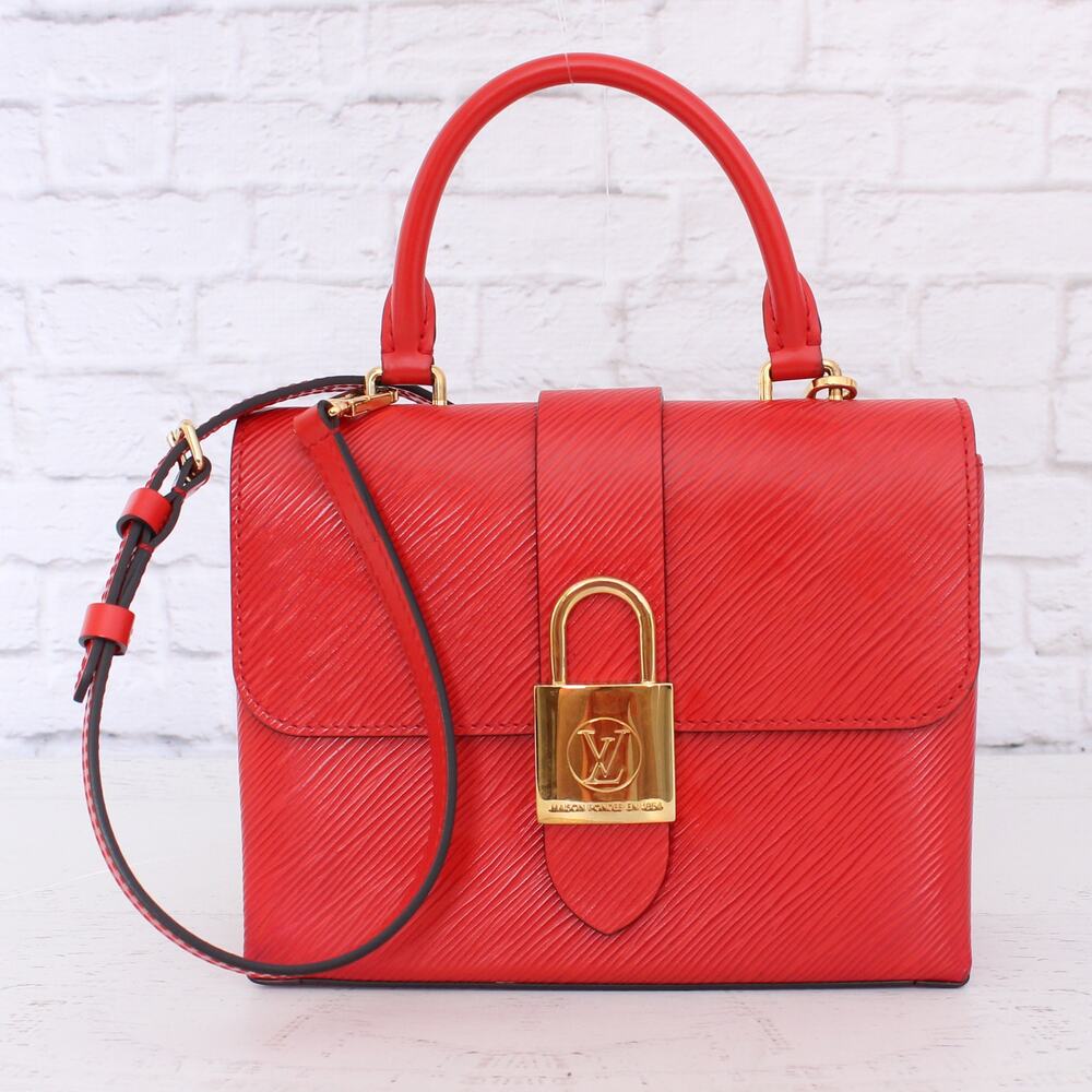 Locky BB Red Epi Leather Crossbody Shoulder Bag Satchel Purse